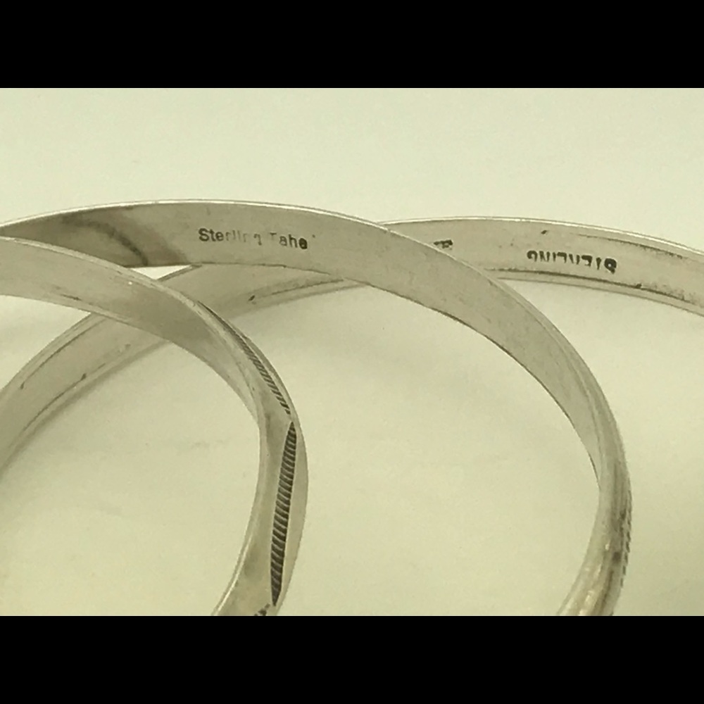 sOLD Native American Sterling bangles - Picture 7 of 15